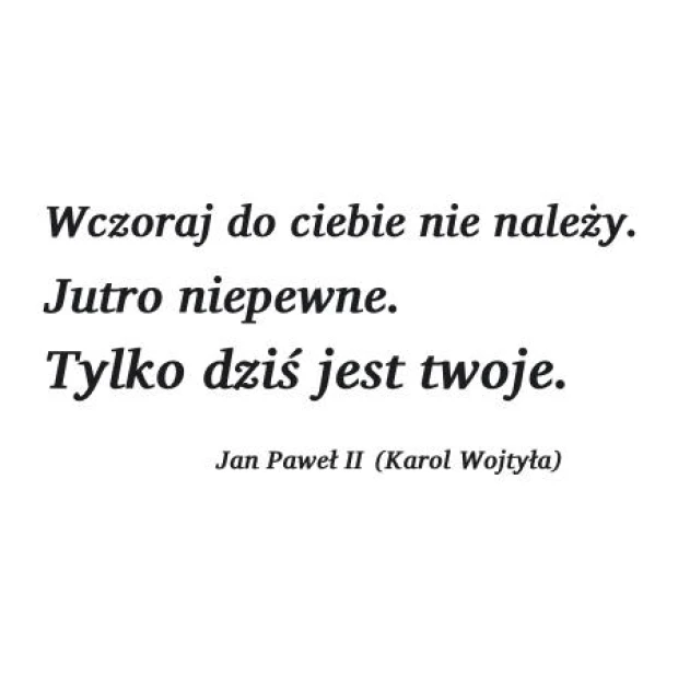 Wall quote template: Yesterday does not belong to you 1937 - Graphic design. Text in three lines, various font styles.