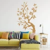 Painting template tree 1104 - Living room arrangement. Light-colored walls, modern style furniture.