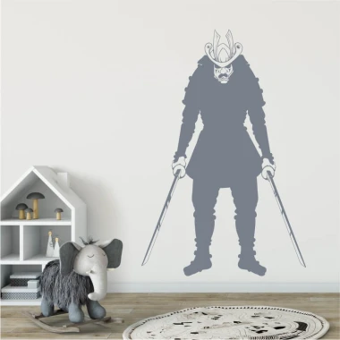Samurai painting template 2074 - Decor in a child\'s room. Light walls, minimalist furniture.