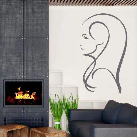 Painting Stencil Female Profile 2031