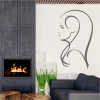 Female profile painting template 2031 - Living room setup with light-colored walls and modern furniture.