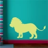 Lion painting template 2131 - Decor in a child\'s room. Walls in vibrant colors, furniture in light shades.