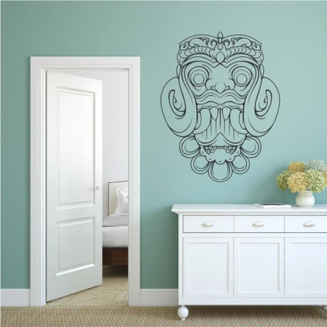 Painting stencil mask 2097 - Living room arrangement. Light-colored walls, modern style furniture.