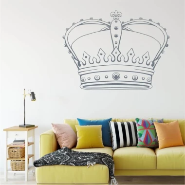 Crown painting template 2062 - Living room setup with light-colored walls and furniture in various shades.