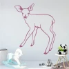 Wall template for kids featuring a standing deer design with clear details.