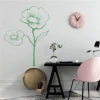 Flower wall template 2044 - Office arrangement with light-colored walls and minimalist furniture.