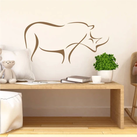 Rhino wall template 2002 - Living room decor with light walls and minimalist furniture.
