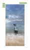 Molo FP 6224 door mural - graphic design featuring a pier over water in gray-blue shades.