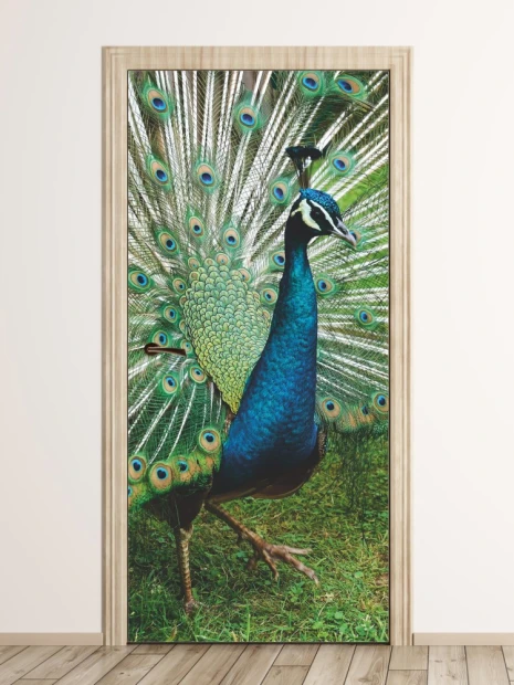 Door mural FP 6214 - Modern interior design with light-colored walls and wooden flooring.