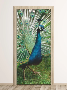 Door mural FP 6214 - Modern interior design with light-colored walls and wooden flooring.