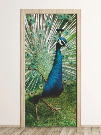 Door mural FP 6214 - Modern interior design with light-colored walls and wooden flooring.