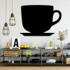 Chalkboard magnetic board cup 047 - Modern living room setup with light-colored walls and minimalist design.