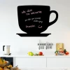 Chalkboard magnetic cup 047 - Kitchen decor with light-colored walls, modern furniture, and accessories.