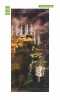 Abstract castle door wallpaper FP 6241 - Graphic design featuring a castle on a hill surrounded by clouds.