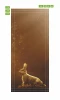 Fairy tale rabbit door mural FP 6247 - Graphic design. Rabbit sits on a brown background with soft lighting.