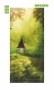Kids\' door wallpaper FP 6250 - Graphic design featuring a house in the forest with a green background and trees.
