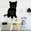 Magnetic chalkboard for kids featuring a cat design, perfect for bright children\'s rooms with modern furniture.