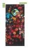 Colorful lanterns wallpaper for doors FP 6270 - Graphic design with various shaped lanterns hanging on a string.