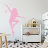 Dancer wall sticker 2257 - Perfect for a child\'s room with light-colored walls and Scandinavian-style furniture.