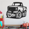Off-road vehicle wall sticker 2331 - Features a graphic of a black SUV with large wheels.