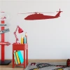 Helicopter wall sticker 2299 - Ideal for a child\'s room with light-colored walls and vibrant furniture.