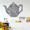 Teapot wall sticker 2246 - Kitchen decor with light walls, modern furniture, and accessories.