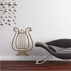Wall sticker Lira 2258 - Living room decor with light walls, dark furniture, and a modern style.