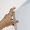 Custom aluminum-framed magnetic whiteboard with a smooth surface in color - Graphic design.