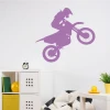 Motocross wall sticker 2315 - Room decor with light walls and neutral-colored furniture.