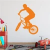 Energetic wall sticker featuring BMX, perfect for a child\'s room, adding vibrancy and dynamism.