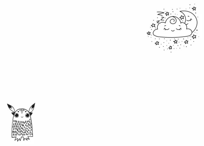 Magnetic dry-erase board for kids, moon and cloud design, featuring a cloud at the top.