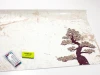Dry-erase board 01X 085 bonsai - Features a bonsai tree graphic in brown shades on a light background.