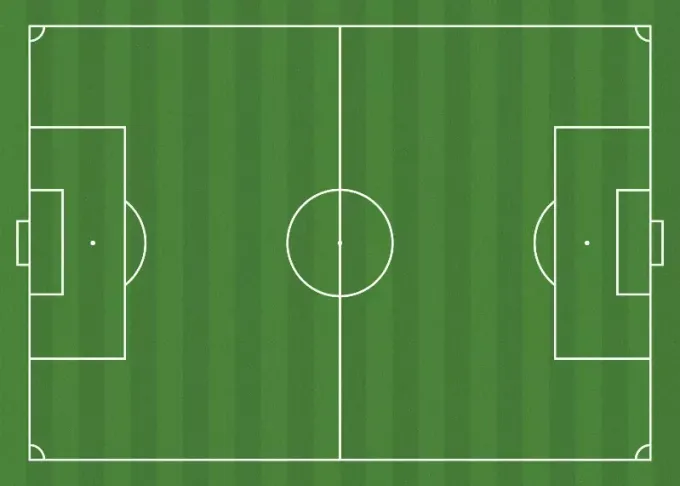 Magnetic dry-erase tactical board for soccer, size 322. Features a graphic design of a soccer field.