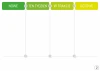 Magnetic dry-erase Lean Kanban board 124 - Graphic design with simple rectangles in green, yellow, and gray.