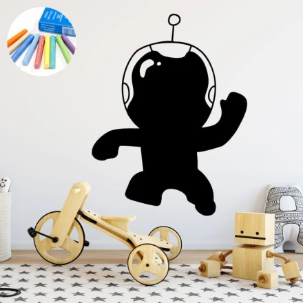 Chalkboard sticker for children astronaut 271