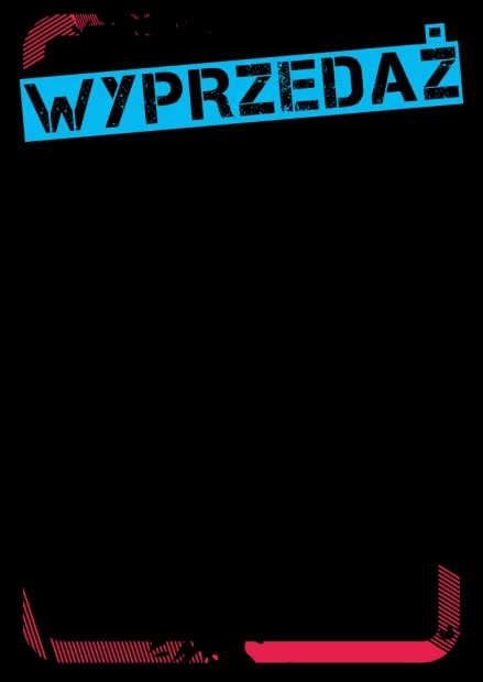 Chalkboard sale 061 - Graphic design. Blue "SALE" text on a black background with pink border.