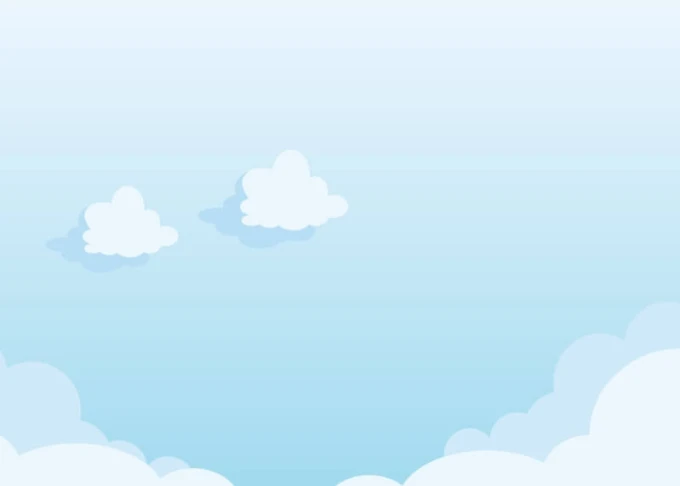 Magnetic dry-erase board with cloud design. Features clouds in various shapes on a light background.
