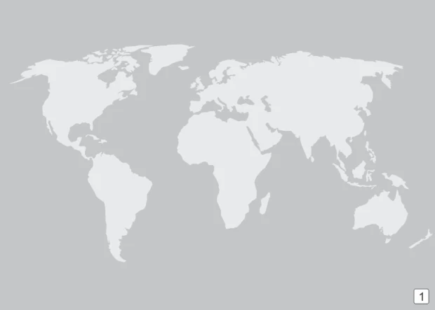 World map whiteboard 334 - Graphic design featuring continent outlines on a gray background.