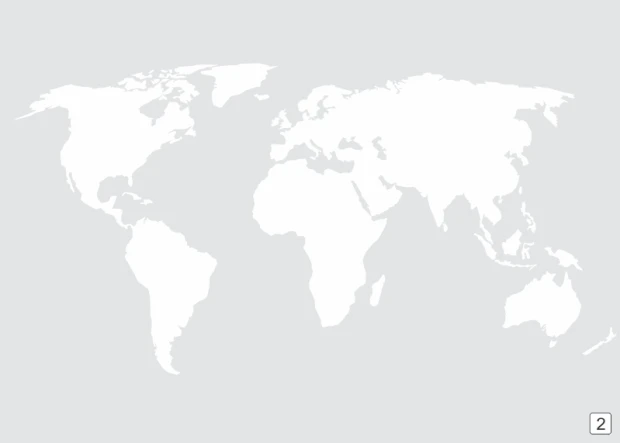 World map white dry-erase board 334 - Graphic design. White world map on a gray background.