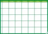 Weekly planner dry-erase board 341 - Graphic design. Grid with 7 columns and 5 rows, plus space for notes.