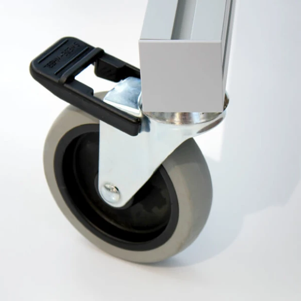 Mobile magnetic screen - Graphic design. Metal parts and ring in gray color.