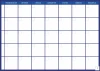 Magnetic dry-erase weekly planner board 341 - Simple grid with days of the week and blank spaces.
