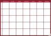 Weekly planner dry-erase magnetic board 341 - Simple grid with days of the week and blank spaces.
