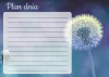Day planner dry-erase board Dmuchawiec 356 - Graphic design in shades of purple and blue.