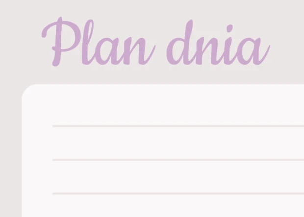 Dry-erase magnetic board daily planner with floral design. Features the text "Daily Plan" on a light background.