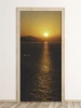 Sunset door sticker FP 6326 - Modern interior decor with light-colored walls.