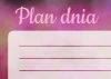 Butterfly dry-erase daily planner board 366 - Graphic design with writing lines on a pink background and "Plan" text.