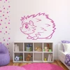 Hedgehog painting template for kids 2407 - Decorated in a bright children\'s room with pastel furniture.