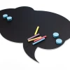 Chalkboard speech bubble magnetic board 177 - Rounded black design.