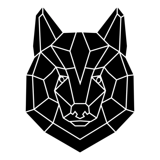 Wall sticker bear head 2417 - Graphic design featuring a stylized bear head.